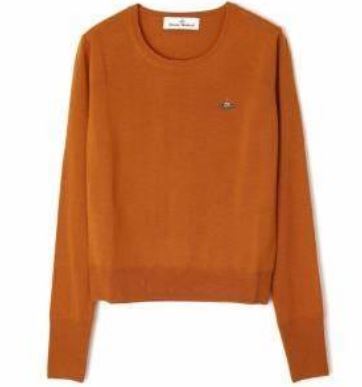 VIVIENNE WESTWOOD BEA 쇼츠 슬리브 점퍼 BURNT 오렌지